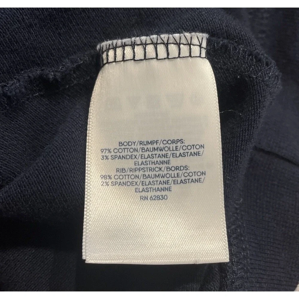 Lands End Quarter Zip Pullover‎ Mens XL Blue Nautical Collegiate Preppy Layering
